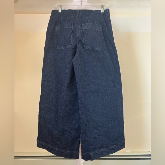 Spanx Women’s Zero Waistband Crop Wide Leg Jeans size Medium - Picture 5 of 8